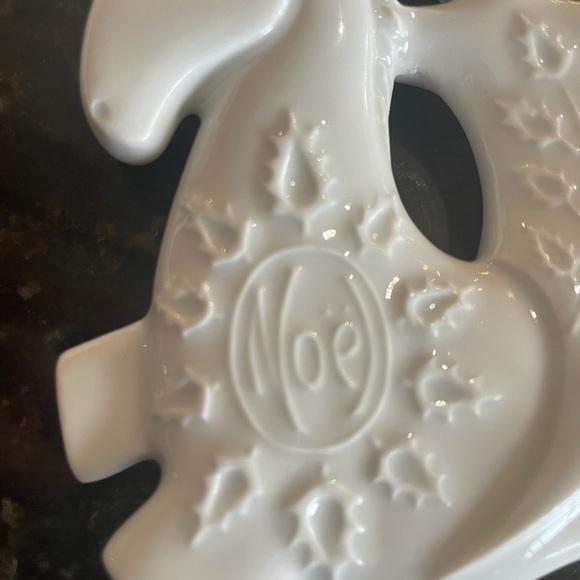 Vntg Haviland Limoges White Porcelain 1972 Prancing Horse Christmas Ornament. - Picture 4 of 7